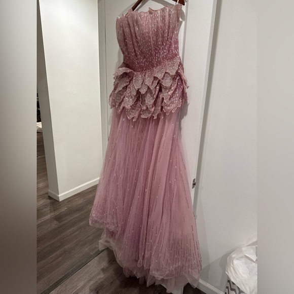 Sophie Couture HAND BEADED BLOOM MAXI DRESS - Picture 7 of 10